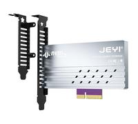 JEYI PCIe 5.0 4X to M.2 NVMe Adapter Card - Aluminum Heatsink for Gen5 SSDs, 128Gbps PCIe 5.0 x4/x8/x16 Slot, High-Speed SSD Expansion Card for Gaming/Workstation PCs