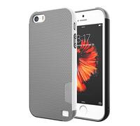 Jeylly for iPhone 5/5S/SE Csae, [3 Color] Slim Hybrid Impact Rugged Soft TPU & Hard PC Bumper Shockproof Protective Anti-slip Case Cover Shell for iPhone 5/5s/SE - Light Gray