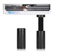 Jeymei Graphics Card GPU Support Bracket, Heavy-Duty GPU Anti-Sag Stand, Aluminum, Silver, Chassis Mount