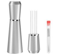 Jeymei WDT Espresso Distribution Tool, Silver Espresso Whisk with 8 Needles