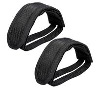 JEYORZY 1 Pair of Bicycle Pedal Straps, Bicycle Pedal Straps Bicycle Non-Slip Double Adhesive Tapes Pedal Toe Clip Straps, Bicycle Pedal Straps for Fixed Gear Bike, Nylon Velo Foot Block (Black)