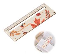 JEYORZY 1 x Reading Aid Children 1 Class Reading Aid 2025 School Child Personalised Wooden Bookmark Reading Ruler for First Day of School Children Gift Idea School Cone Filling (Maple Leaf)