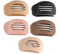 JEYORZY Set of 5 Matte Flat Hair Clips Set, Flat Hair Clips, Hair Clips for Women, Flat Claw Clip for Women, Non-Slip Hair Clip, Hair Hold Hair Accessories for Women, Hair Styling Hair Clips