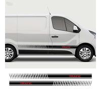 JEZOE 2PCS Car Line Graphics Stickers Camper Van Tuning Accessories Door Side Stripes Vinyl Film Decals,For Renault Trafic 2 3 MK2 MK3