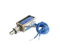 JF-0530B DC 12V 300mA 5N 10mm Pull Push Type Open Frame Linear Motion Solenoid Electromagnet