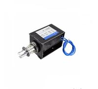 JF-1683B DC 24V / 12V 10A 8KG 20mm Pull Push Type Open Frame Linear Motion Solenoid Electromagnet 1Pcs(DC12V)