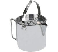 JF HOME BLISS 1.2L Stainless Steel Billy Can - Compact Camping Kettle for Outdoor Cooking (13x11cm, 365g)