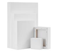 JF HOME BLISS 15PCS Blank Canvas Artist Canvas Panels Board 100% Cotton Blank Canvases for Acrylic Painting Canvas Board
