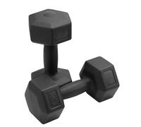 JF HOME BLISS 2x2.5kg/2x7.5kg Hex Dumbbells Pair, Rubber Coated Cast Iron Hexagonal Weights for Home Gym, Strength Training & Fitness (2x2.5kg)