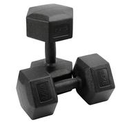 JF HOME BLISS 2x2.5kg/2x7.5kg Hex Dumbbells Pair, Rubber Coated Cast Iron Hexagonal Weights for Home Gym, Strength Training & Fitness (2x7.5kg)