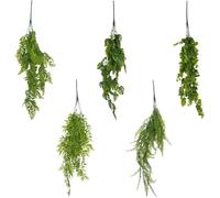 JF HOME BLISS 5-Piece Artificial Ivy Hanging Plants Set - Fake Trailing Vine Garland for Indoor/Outdoor Home & Garden Decor (5, MIX)