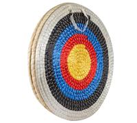 JF HOME BLISS Archery Target Hand-Made Straw Round Target Shooting Bow for Recurve Bow Compound Bow or Longbow 20 inches Diameter (White, 3 Layers)