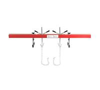 JF HOME BLISS Engine Support Frame Crossbeam Lifter 500kg Engine Crossbar Engine Lifter Transmission Support Frame with 2 Thickened Chains Universal Double Support Beam Suitable for Most Vehicles Red