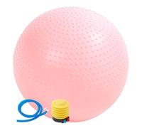 JF HOME BLISS Extra Thick Anti-Burst Birthing & Yoga Ball - 65cm Pregnancy Exercise Ball for Labour, Pilates, Stability Workout with Quick Pump (Pink)