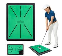JF HOME BLISS Golf Practice Mat Swing Path Trainer, Divot Board Hitting Mat with Instant Feedback&Anti-Slip Rubber Base, Portable Golf Training Aid Indoor & Outdoor, Gift for Beginners, Adults & Kids