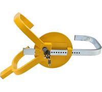 JF HOME BLISS Heavy Duty Wheel Clamp Anti-Theft Car Security Locking Device, Quick Lock Tyre Clamp Vehicle Wheel Lock for Cars Vans SUVs Caravans Trailers, Durable Steel Construction