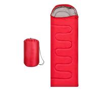 JF HOME BLISS Lightweight Sleeping Bags - 3-Season Warmth, Compression Sack Included - Ideal for Backpacking, Hiking, and Camping (Red)