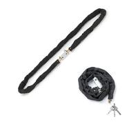 JF HOME BLISS Motorbike Chain Lock 1.2m Motorcycle Lock with Padlock and 3 Keys Anti-Theft Security Chain for Motorbikes Bicycles Scooters Gates & Fences Black