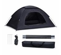 JF HOME BLISS Pop Up Tent 2 Man, Waterproof & Windproof Instant Automatic Tent, Lightweight 1.7kg Compact Camping Tent for Hiking, Backpacking, Beach and Outdoor Travel (Black)