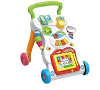 JF HOME BLISS Toys 2-in-1 Baby Walker - Musical Push Walker with Activity Center for First Steps (42x45x32cm, 9+ Months)