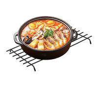 JF HOME BLISS Trivets for Kitchen Worktops, Stainless Steel Kitchen Worktop Protector, Protector Metal Mat with Anti Slip Base For Resting Hot Cooking Pots & Pan (1 Pack)