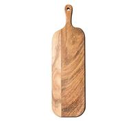 JF JAMES.F Acacia Wood Serving Board with Handle, 16.1x4.7x0.6 Inch Long Chopping Board Wooden Cheese Board Charcuterie Boards Wood Board for Food Bread Fruit