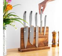 JF JAMES.F Magnetic Knife Block Knife Holder Rack Kitchen Knife Stand with Double-Sided Strong Magnets