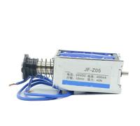 JF-Z05 DC12V/DC24V 0.4A 45N Pull Push Type Open Frame Solenoid Electromagnet 1Pcs(DC24V)