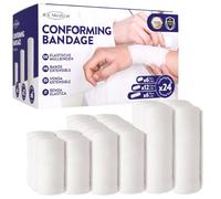 JFA Medical Assorted Conforming Bandages, Gauze Bandage Roll - Box of 24