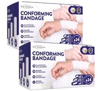 JFA Medical Assorted Conforming Bandages, Gauze Bandage Roll - Multipack: 2 Packs of 24