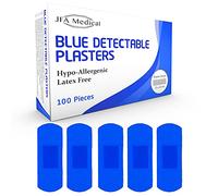 JFA Medical Blue Plasters 100 Plasters per Pack (Large (72 x 22mm))