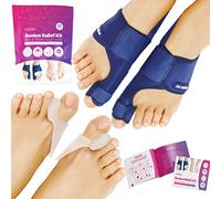 JFA Medical Bunion Corrector, Bunion Splint Toe Separators, Pain Relief & Protection, Adjustable Size, Day, Night Support