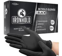 JFA Medical Disposable 5.5G Black Nitrile Gloves - Box of 100