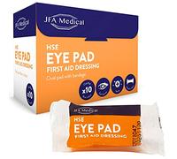 JFA Medical HSE Eye Pad First Aid Bandage Dressing - Pack of 10 Bandages