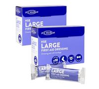 JFA Medical HSE Large Sterile First Aid Dressing Bandage with Pad 18 x 18cm - Multipack: 2 Packs of 10