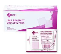 JFA Medical Low Adherent Sterile Absorbent Wound Dressing Pad - Pack of 100 (5cm x 5cm)