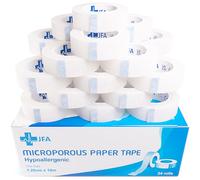 JFA Medical Microporous Surgical Tape First Aid Medical Tape 1.25cm x 10m - Pack of 24 Rolls