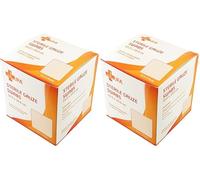 JFA Medical Premium Sterile Gauze Swabs 10cm x 10cm - Multipack: 2 Packs of 100