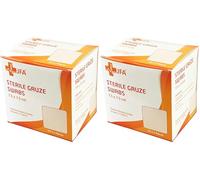 JFA Medical Premium Sterile Gauze Swabs 7.5cm x 7.5cm - Multipack: 2 Packs of 100