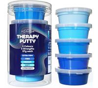 JFA Medical Therapy Putty 5 Strengths Blue - Extra Soft, Soft, Medium, Firm, Extra Firm 57g Tubs