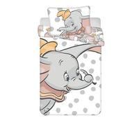 JFabrics Dumbo Disney 2-Piece Baby Bed Linen Set 100% Cotton Size: 100 x 135 cm / 40 x 60 cm ÖkoTex Standard 100