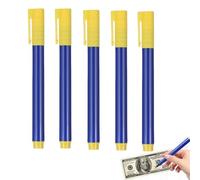JFangZHZH 5 Pcs Fake Banknote Pen,Money Banknote Detector Pens Checker for Banknotes,Checker New Notes,Marker Note Detector Pens,Counterfeit Money Detector