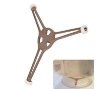 JFangZHZH Microwave Glass Plate Tray Support Holder,Rotating Ring Roller,Microwave Oven Turntable Ring Rotating Mica Oven Triple Arm Shaped,for 9.6 "/24.5cm Turntable