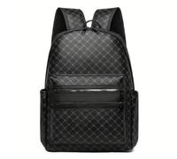 JFBAODAN backpack Men's Vintage Monogram Backpack, Waterproof Putravel Large Capacity Business Laptop For Work, School, Travel-black