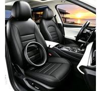 JFBHSD Car Seat Covers Full Set compatible with Audi A6 Allroad Quattro | Car Seat Covers Full Set, Front Seats Back Seat Cover, Waterproof Cushion Leather Protector