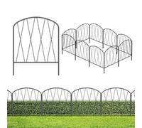 JFBLSD Garden fence, animal barrier, stainless steel garden edging panels, decorative garden borders for landscaping in the garden, backyard, lawn, patio, flower bed, driveway, walkway