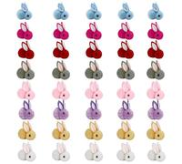 JFBNXB 40 Pcs Mini Easter Bunny Props, Miniature Animals Rabbit, Soft Tiny Animals Easter Bunnies Plush Rabbit for Easter Basket Stuffers and Party Favors, DIY Crafts and Holiday Decor