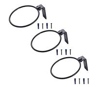 JFBUCF 12cm Plant Holder Ring 3 Pack Wall Mounted Flower Pot Holder Collapsible Bracket Metal Plant Hanger for Indoor Outdoor Garden Yard Decor