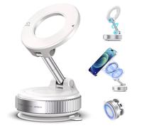 JFCHSK Vacuum Magnetic Phone Holder, Vacuum Magnetic Car Phone Mount, Vacuum Suction Phone Holder for Car/Gym/Kitchen/Mirror/Smooth Surface, Compatible with Magsafe iPhone and All Smartphones