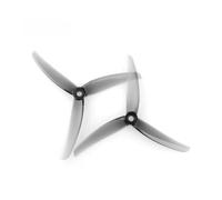 JfdLbv 12Pairs J37 Poly Carbonate 4.9inch Propeller 3.7Pitch 3 Blade Three Blade With 5mm Shaft Prop RC Racing FIT For FPV(12 Pairs grey)